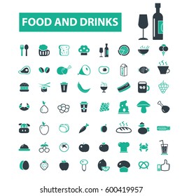 ícones de alimentos e bebidas

