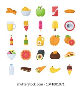 Food and Drinks Icons Pack 