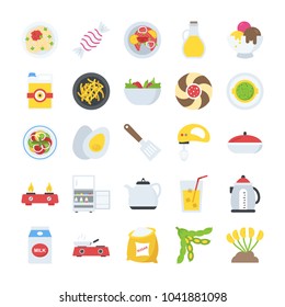 Food and Drinks Icons Vector 