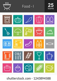Food & Drinks Line Icons