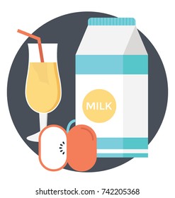 
Food and Drinks Vector Icon
