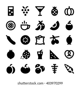 Food and Drinks Vector Icons 2