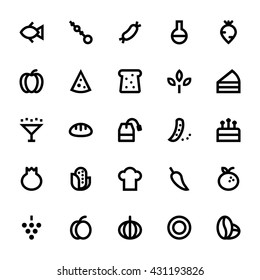 Food and Drinks Vector Icons 2