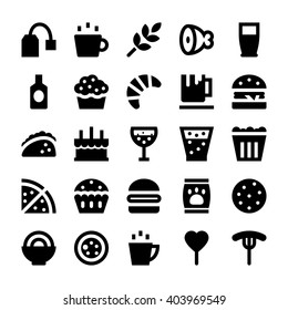 Food and Drinks Vector Icons 4