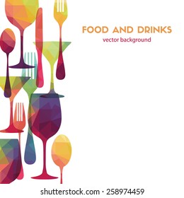 Food and drinks. Vector illustration