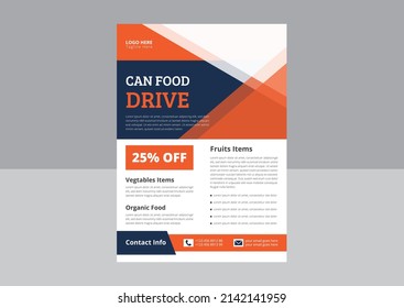 Food Drive Flyer Templates. Food Donation Flyer Design. Charity Fundraisers Flyer Poster Template. Cover, Leaflet, Flyer Design.