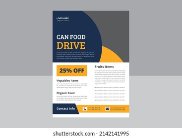 Food Drive Flyer Templates. Food Donation Flyer Design. Charity Fundraisers Flyer Poster Template. Cover, Leaflet, Flyer Design.