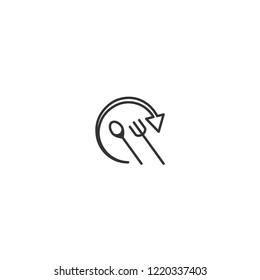 food ecosystem line icon