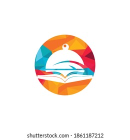 Food education vector logo design. Cooking food nutrition study education logo.	

