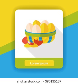 food eggs flat icon