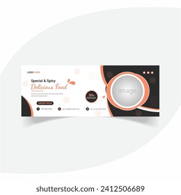 Food Face Book Cover Design