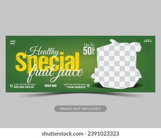 Food facebook cover design for restaurant business ads and marketing promotion, timeline cover template, social media header post, web banner template