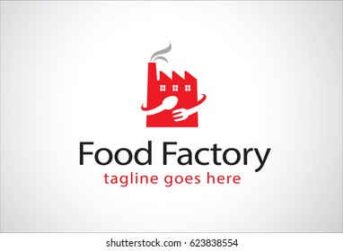 Food Factory Logo Template Design