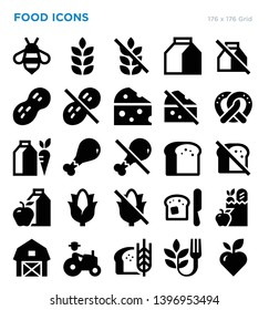 Food Farm Vector Icon Set