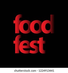 Food Fest Logo Vector Template Design Illustration