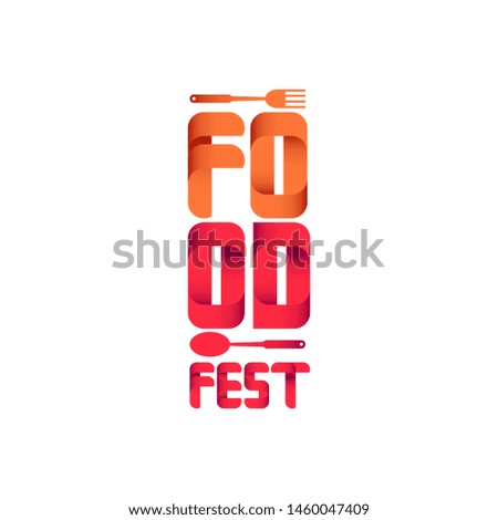 Food Fest Logo Vector Template Design Illustration
