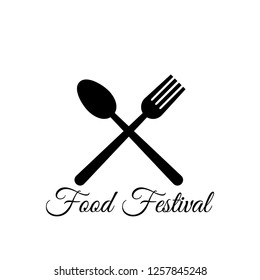 food festival design logo. vector