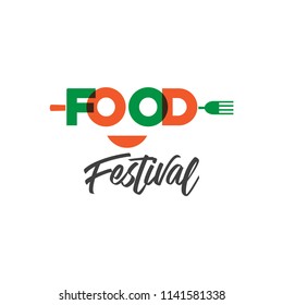 Food Festival Logo Vector Template Design Illustration