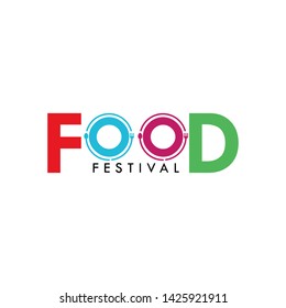 Food Festival Logo Vector Template Design Illustration