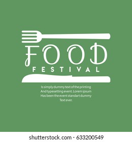 Food Festival Logo Vector Template