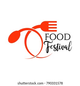 Food Festival Logo Vector Template Design