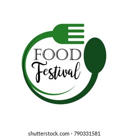 Food Festival Logo Vector Template Design