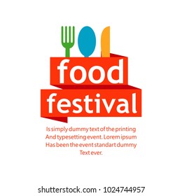 Food Festival Vector Template Design