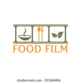 food film concept vector design template