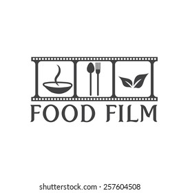 food film concept vector design template