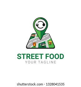 Food Finder App Logo Design Vector Template