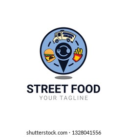 Food Finder App Logo Design Vector Template