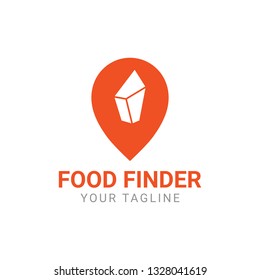 Food Finder App Logo Design Vector Template