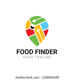 Food Finder App Logo Design Vector Template
