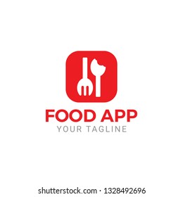 Food Finder App Logo Design Vector Template