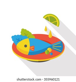 food fish flat icon