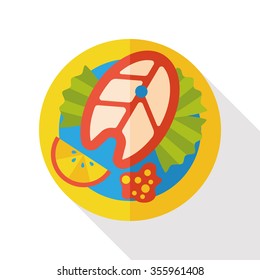 food fish flat icon