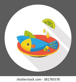 food fish flat icon