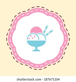 Icono plano de la comida. EPS vectorial 10.