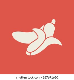 Icono plano de la comida. EPS vectorial 10.