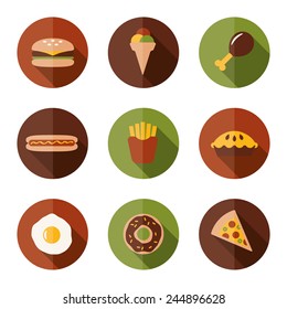 food flat icons