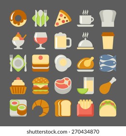 food flat icons