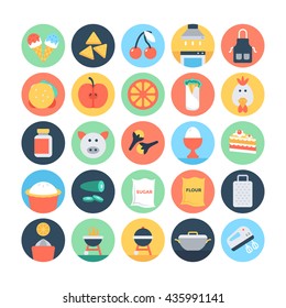 Food Flat Vector Icons  1