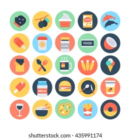 Food Flat Vector Icons 12