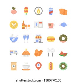 Food Flat Vector Icons