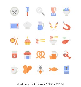 Food Flat Vector Icons