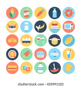 Food Flat Vector Icons  3