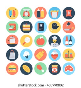 Food Flat Vector Icons 4