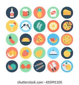 Food Flat Vector Icons  5