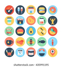 Food Flat Vector Icons 8