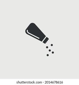 food flavour salt spice vector icon ingredient shaker bottle